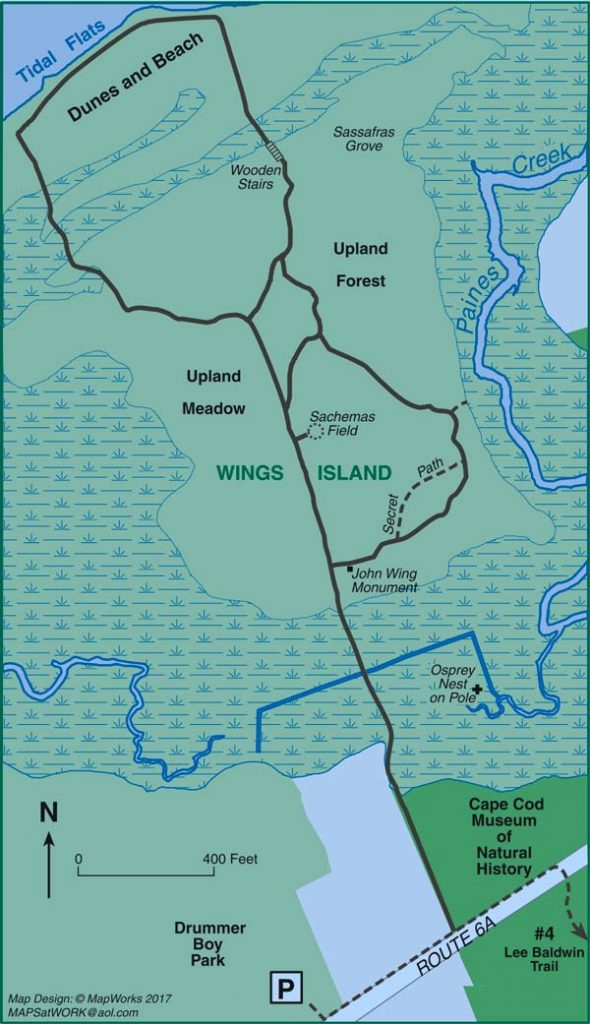 Click on this map of the John Wing Trail in Brewster to see a larger high-res version.